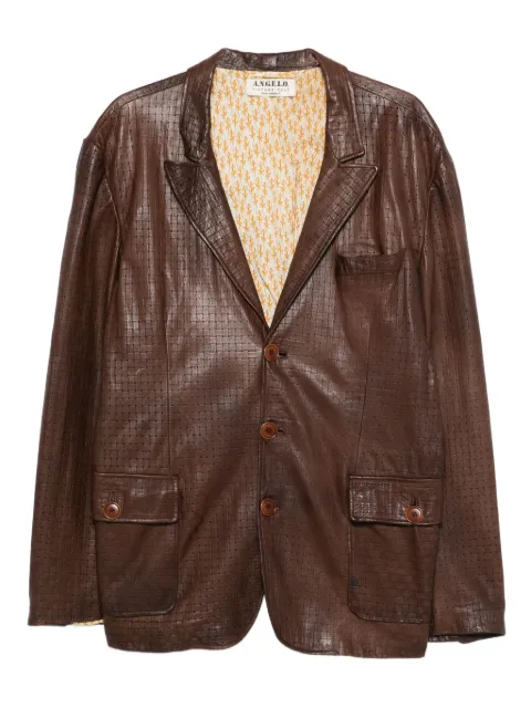 A.N.G.E.L.O. Vintage Cult 1990s leather jacket Brown AN780BP