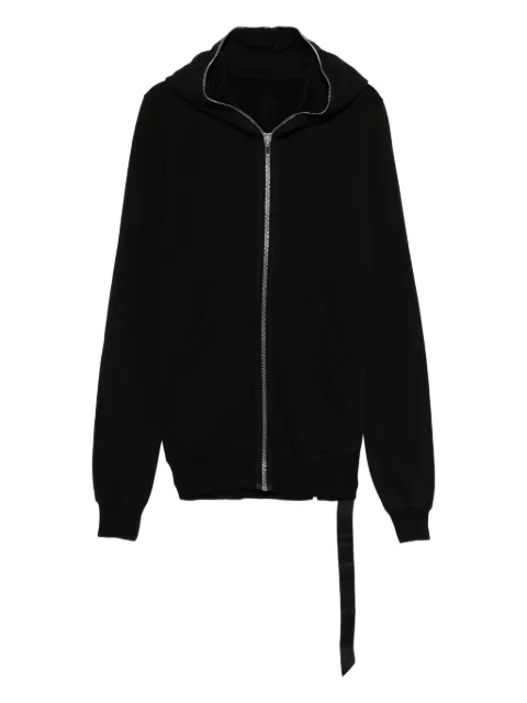 Rick Owens DRKSHDW Gimp zip-up cotton hoodie Black DU02E7291FSLP