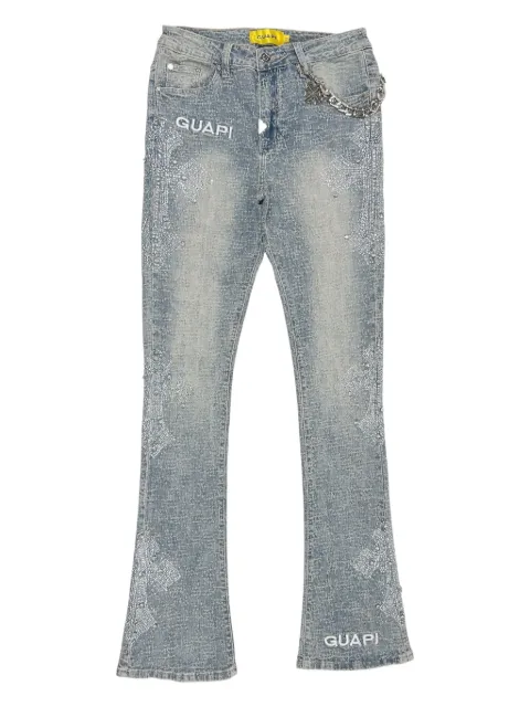 GUAPI crystal-cross jeans Blue GVBDCD