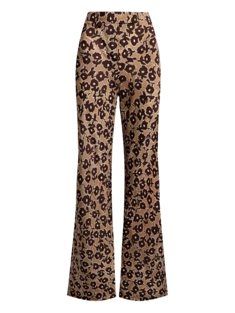 12 STOREEZ floral-print trousers Neutrals 132400