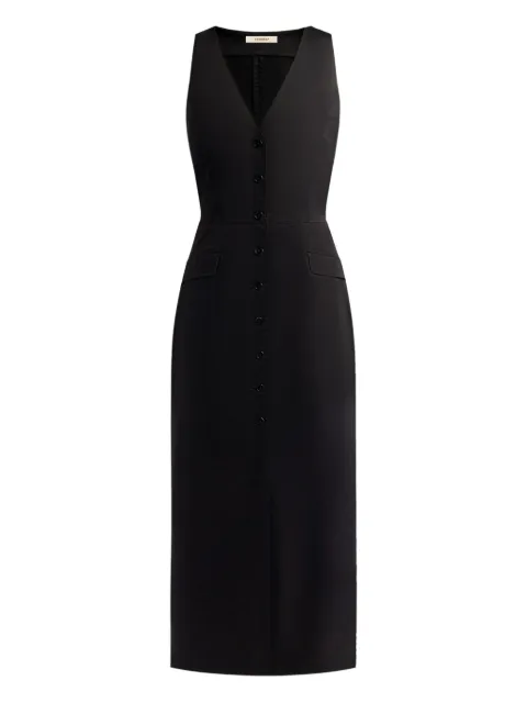 12 STOREEZ button-fastening dress Black 132501
