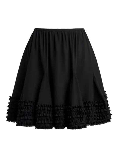12 STOREEZ tiered ruffle skirt Black 132590