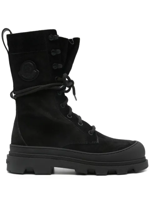 Moncler Vera lace-up logo-patch boots Black L209B4F00050M7410