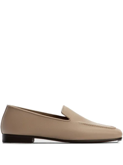 12 STOREEZ leather loafers Neutrals 129152