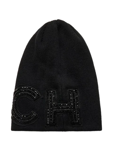 John Richmond embellished beanie hat Black RMA25075HA