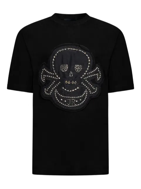 John Richmond Maxi Decoro Skull skull-embellished T-shirt Black RMA25034TS