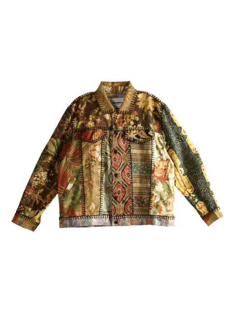 Emergency Room patchwork floral-print jacket Brown PSS26000WDJKTBROWN