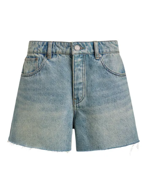 12 STOREEZ raw-cut denim shorts Blue 131973