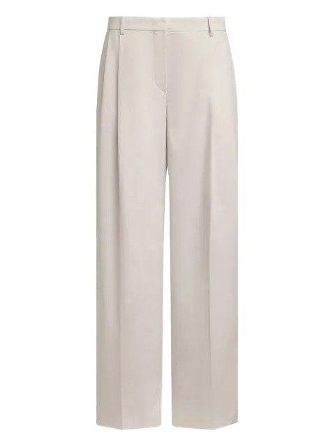 12 STOREEZ pleated wide-leg trousers Grey 131492