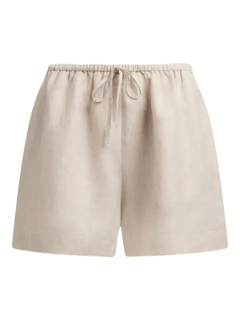 12 STOREEZ drawstring knee-lenght shorts Neutrals 132824