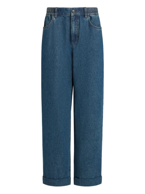 12 STOREEZ 531 elasticated-waistband jeans Blue 131328