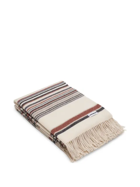 Lagomoro Cleo striped fringed (180cm x 135cm) Neutrals CLEO