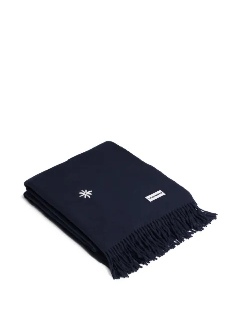 Lagomoro NOTTE virgin wool blanket (180cm x 135cm) Blue NOTTE