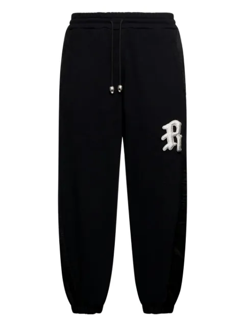 John Richmond appliqué drawstring track pants Black RMA25083PA