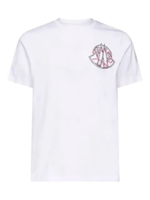 Moncler logo crew-neck T-shirt White K20918C0004589AJS