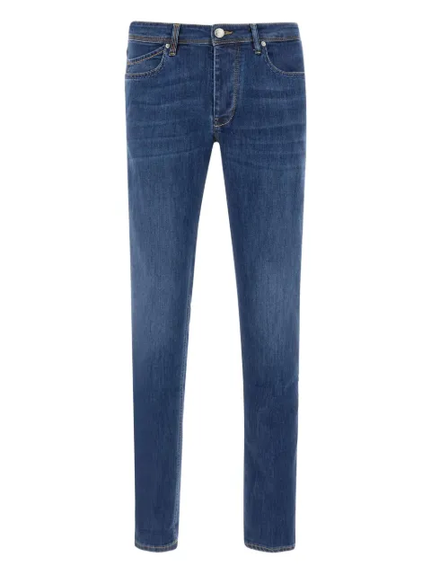 Re-Hash RubensB five-pocket suede-patch jeans Blue P015BBT2D543BLUE