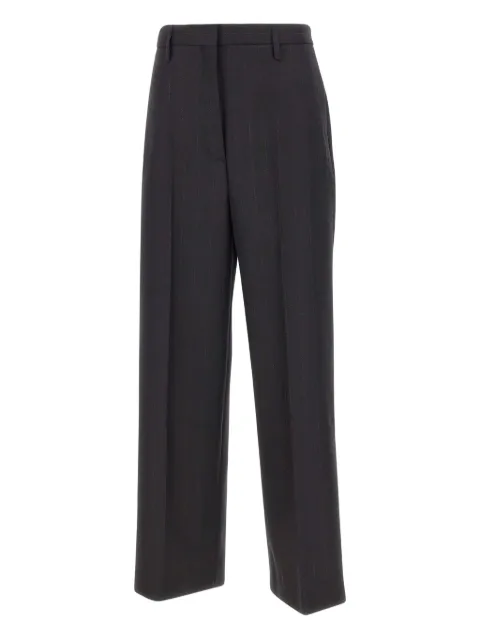 HERSKIND pinstripe wool trousers Black 5748244001