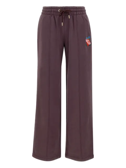 Casablanca embroidered-logo drawstring track pants Purple WAW25JTR10104