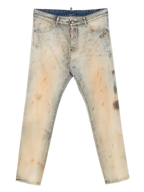 DSQUARED2 Cool Guy faded-effect paint-splatter jeans Neutrals S71LB1659D30011