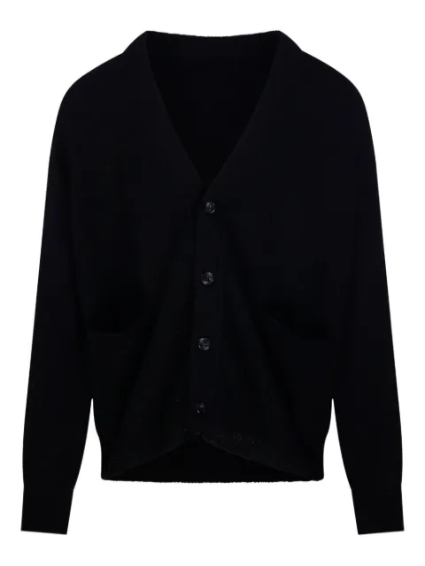 A Paper Kid buttoned patch-pocket cardigan Black F5PKMACA037