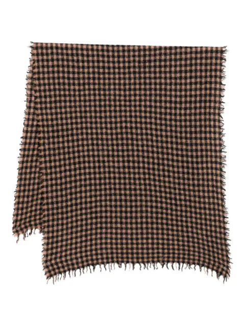 Faliero Sarti checkered scarf Black I260319PAOLO