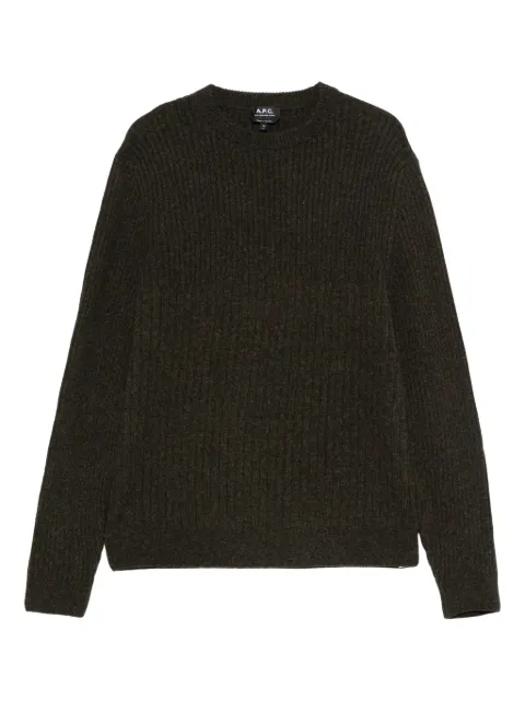 A.P.C. crew-neck sweater Green WOASGH23438