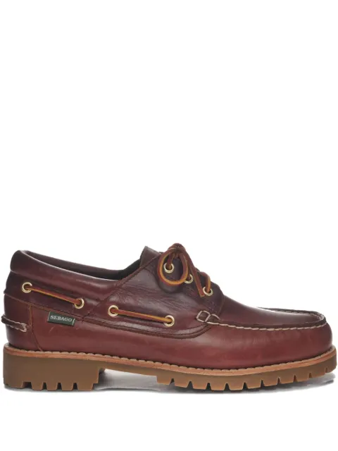 Sebago leather lace-up loafers Brown 75114ZW