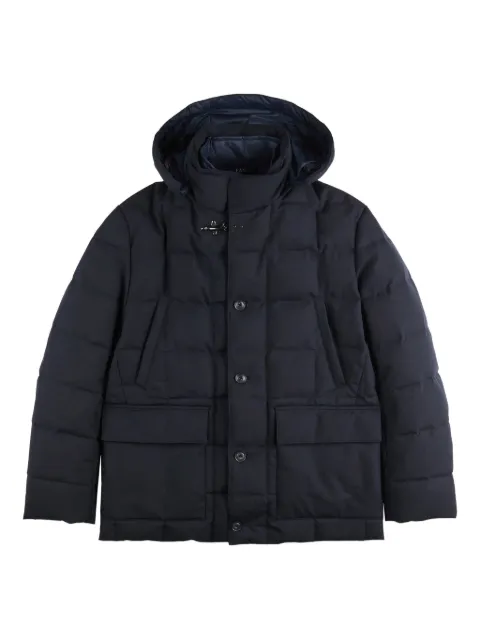 Fay hooded puffer jacket Blue NAM36510480XOB
