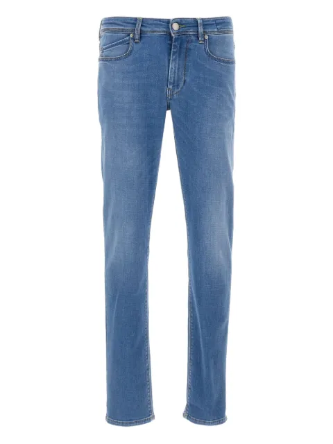 Re-Hash five-pocket logo-patch jeans Blue P0158Y2700BLUE