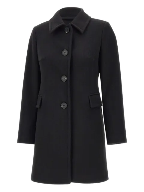 kaos single-breasted flap-pocket coat Black RI1MR0400001