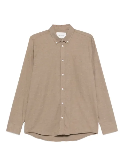 Les Deux logo-embroidered shirt Brown 1000440