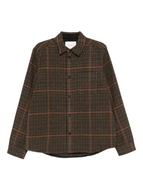 Les Deux check-print pocket shirt Brown 1000558