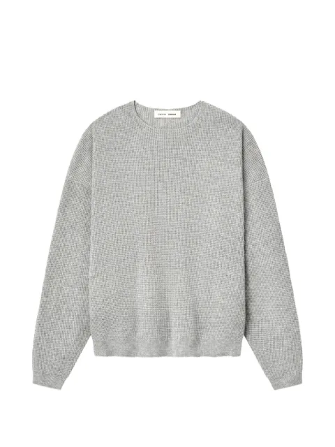 FEAR OF GOD ESSENTIALS waffle-knit dropped-shoulder sweater Grey 192SP256165F