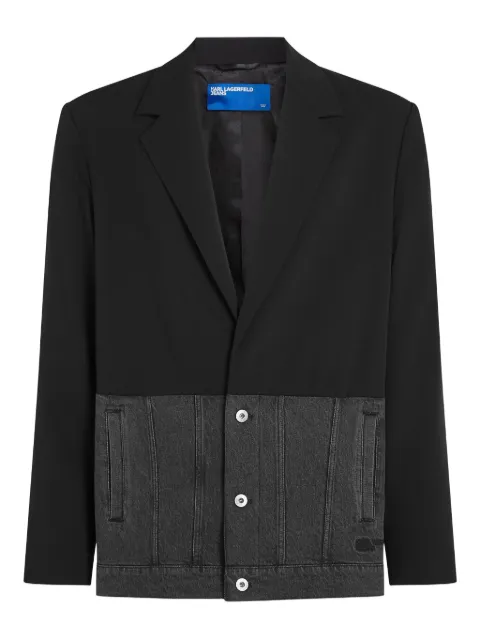 Karl Lagerfeld Jeans layered-design blazer Black B1M140211GJ