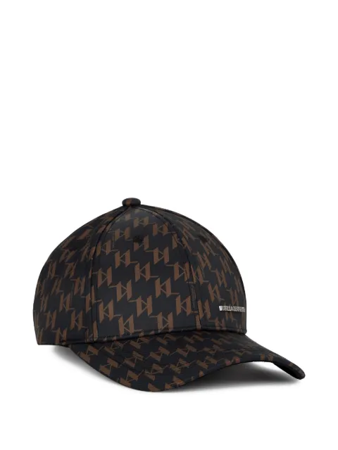 Karl Lagerfeld monogram-print cap Black B1M330701FH