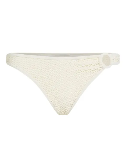 Karl Lagerfeld ring-embellished bikini briefs Neutrals B1W46035B09
