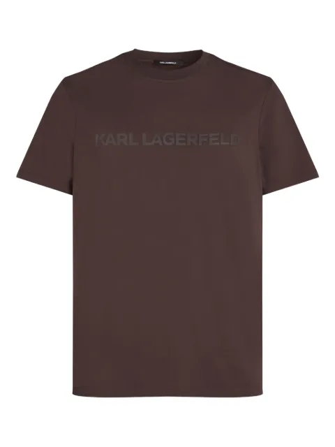 Karl Lagerfeld logo-print T-shirt Brown A2M170162FI