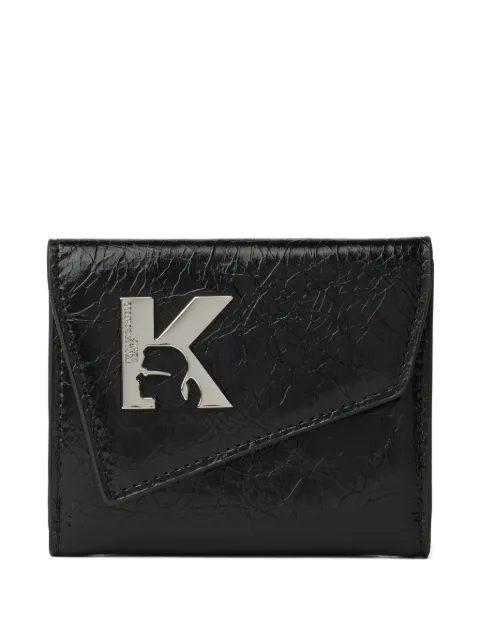 Karl Lagerfeld Jeans Geo logo-plaque wallet (two-piece) Black B1W32084999