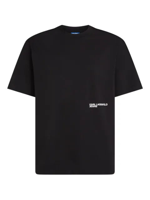 Karl Lagerfeld Jeans logo-print T-shirt Black B1M17073999