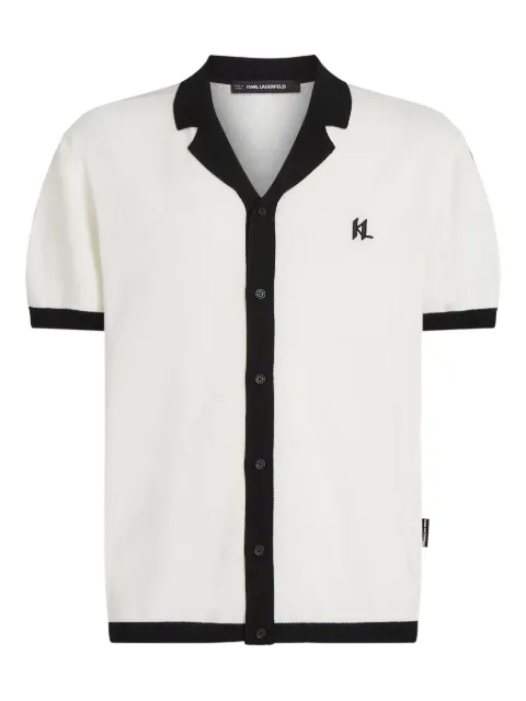 Karl Lagerfeld monogram-detail shirt White B1M18019101