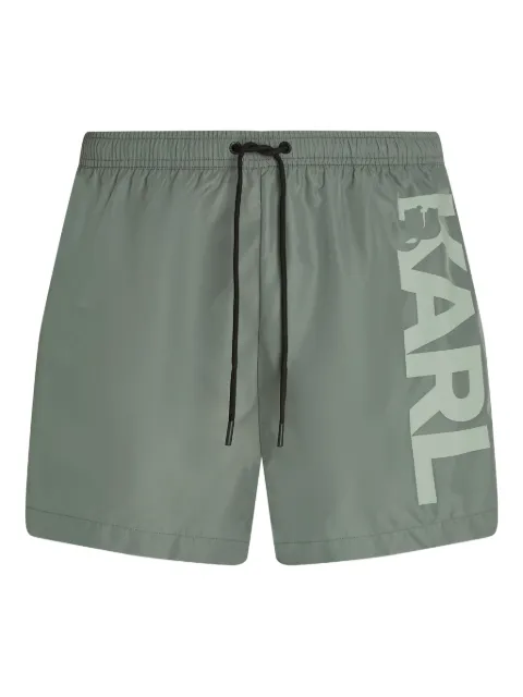 Karl Lagerfeld logo swim short Green A1M460132FJ