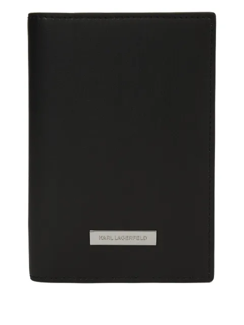 Karl Lagerfeld Ikon smooth passport holder Black B1W32003999