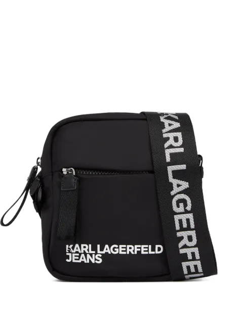 Karl Lagerfeld Jeans logo-detail messenger bag Black A3M30354999