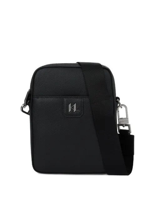 Karl Lagerfeld K/Monogram leather crossbody bag Black B1M30209999
