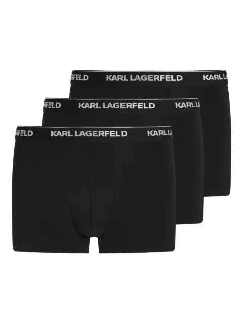 Karl Lagerfeld logo-waistband boxers (pack of three) Black B1M47012999