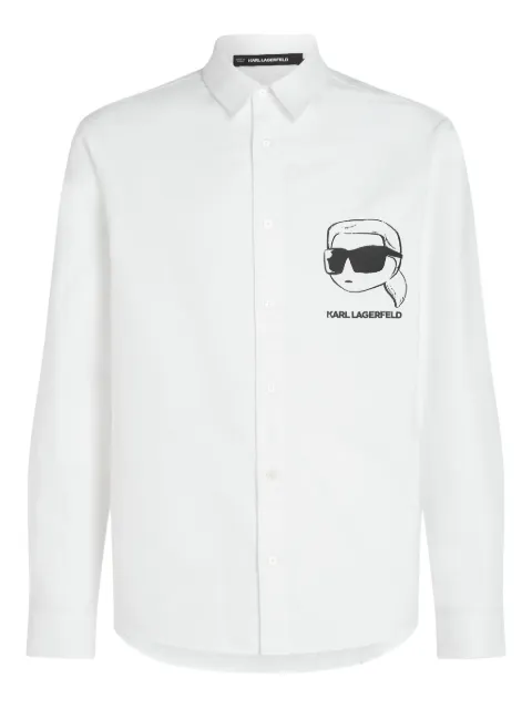 Karl Lagerfeld Ikon sketch shirt White B1M16008100