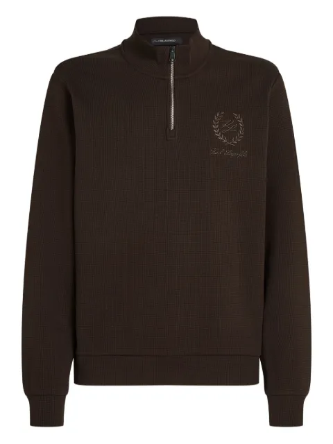 Karl Lagerfeld logo-embroidered sweater Brown B1M440042EP