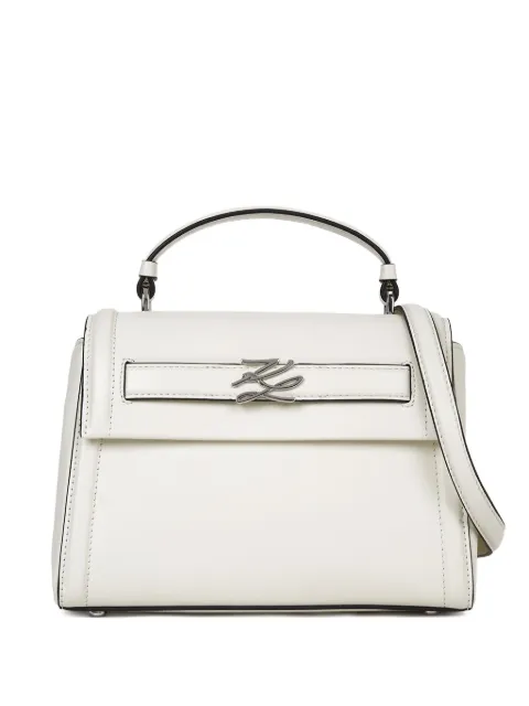 Karl Lagerfeld logo-plaque cross body bag White B1W30278110