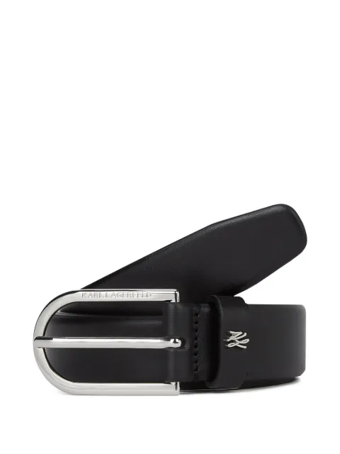 Karl Lagerfeld K/Autograph leather belt Black A3W33041999