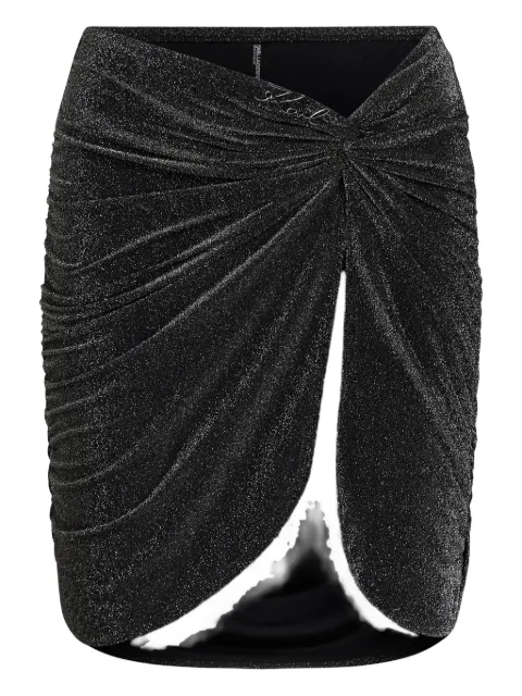 Karl Lagerfeld metallic skirt Black B1W46017919